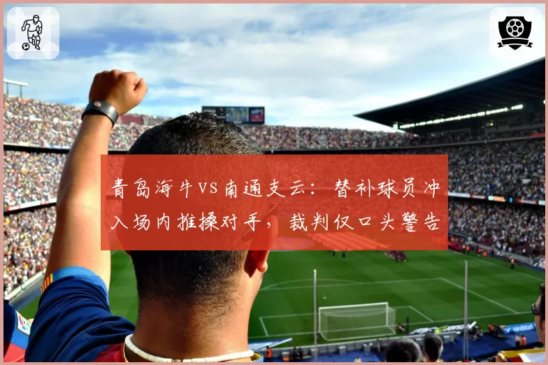 青岛海牛vs南通支云：替补球员冲入场内推搡对手，裁判仅口头警告够吗？
